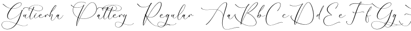 Gutierha Pattery Regular font