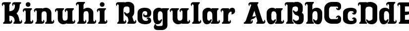 Kinuhi Regular font
