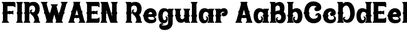 FIRWAEN Regular font