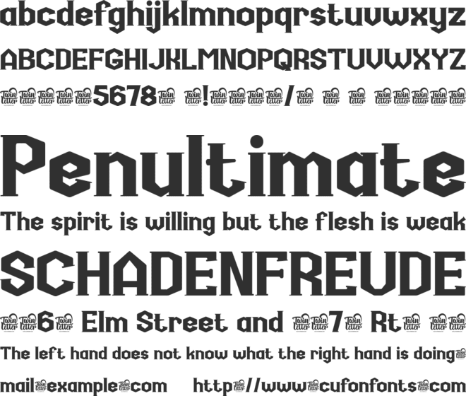 Rukinax font preview