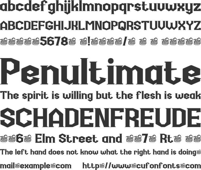 Rukinax font preview