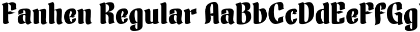 Fanhen Regular font
