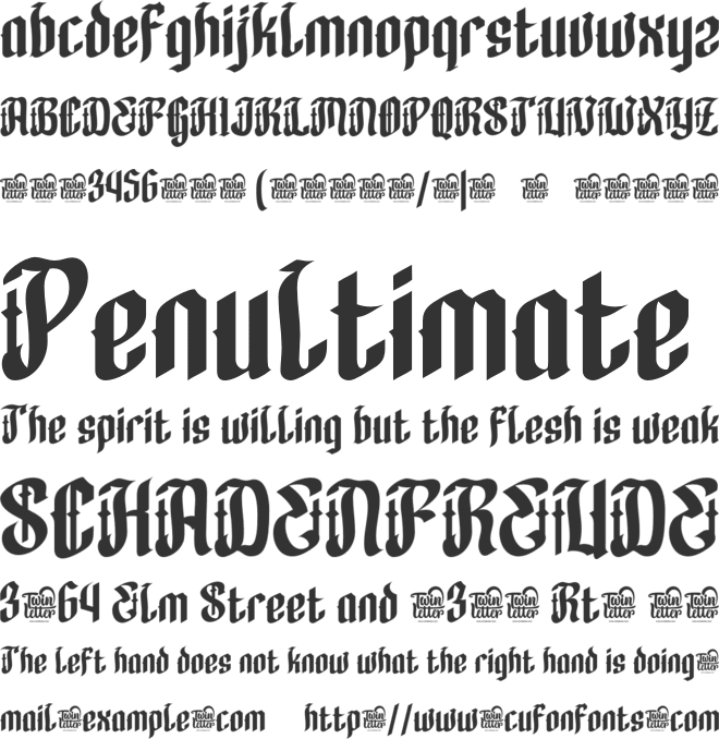 Gadevox font preview