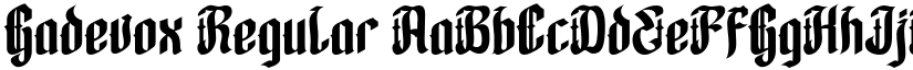 Gadevox font download