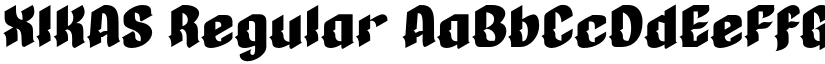 XIKAS font download