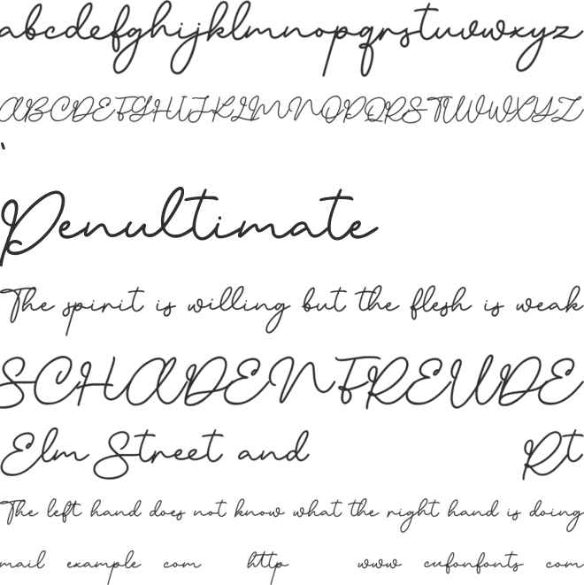 Cliquelly Free font preview