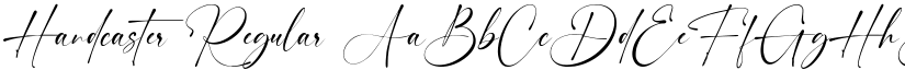 Handcaster Regular font