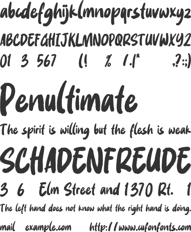 Mango Juice font preview