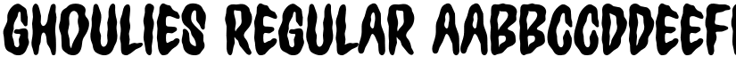 Ghoulies Regular font