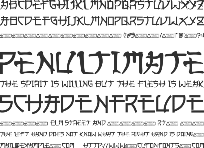 Kong Japanese font preview