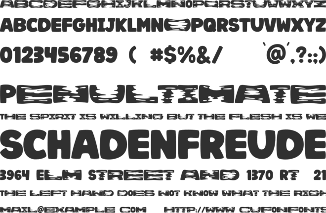 MOZA font preview