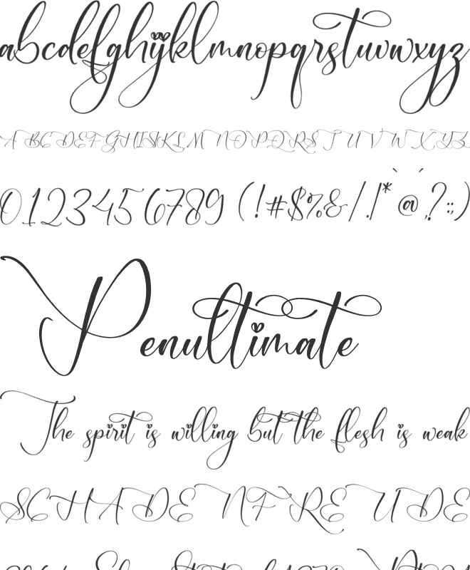 Qardesha Simphonyta font preview