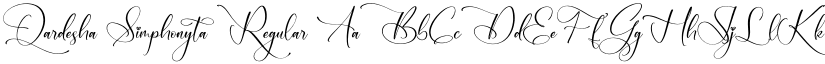 Qardesha Simphonyta Regular font