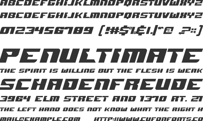 QUARTERBACK font preview