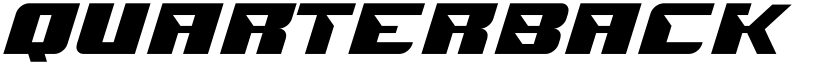 QUARTERBACK Regular font