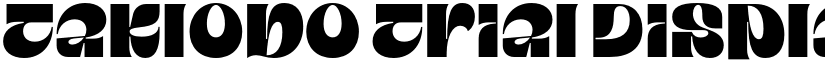 Taklobo Trial Display font