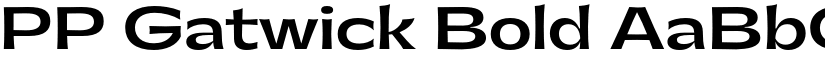PP Gatwick Bold font