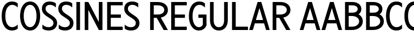 Cossines Regular font