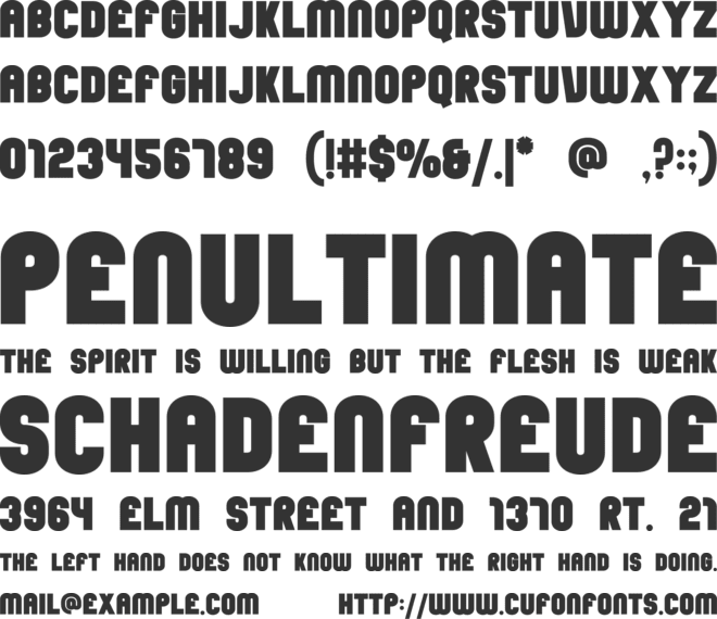 Wandorf font preview