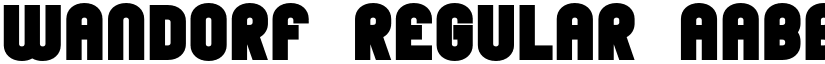 Wandorf Regular font