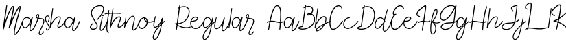 Marsha Sithnoy font download