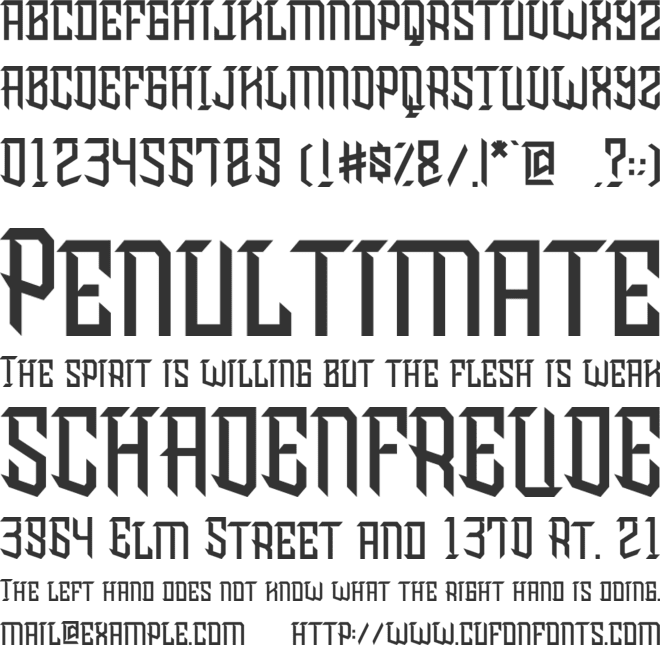 Crawless font preview