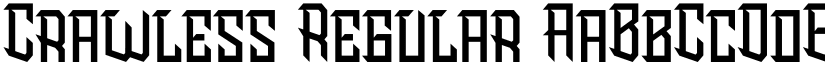 Crawless Regular font