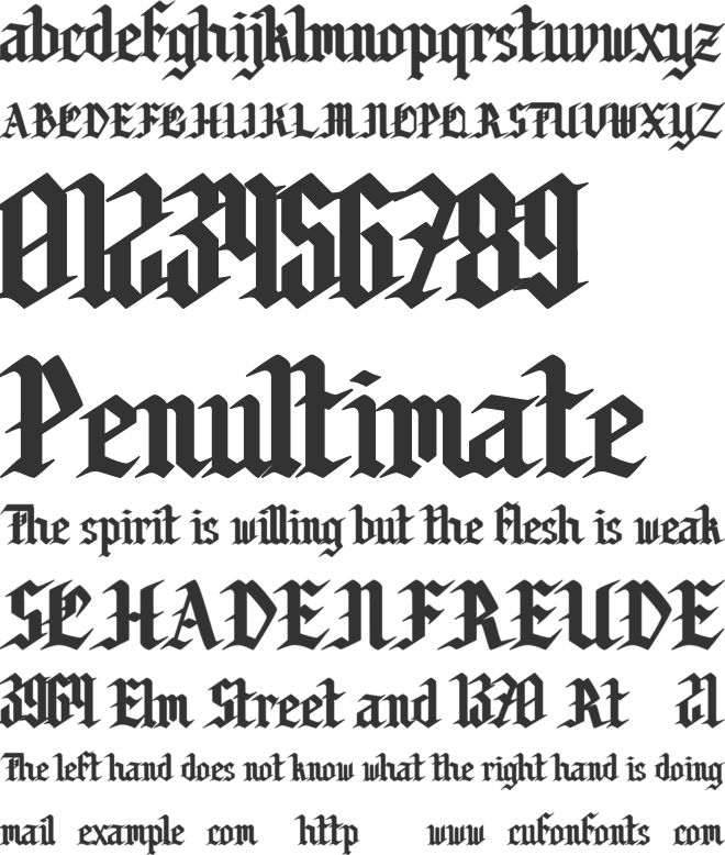 Corogh Gorge font preview