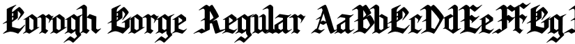 Corogh Gorge Regular font