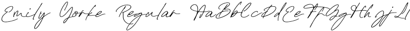 Emily Yorke font download