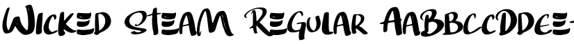 Wicked Steam Regular font
