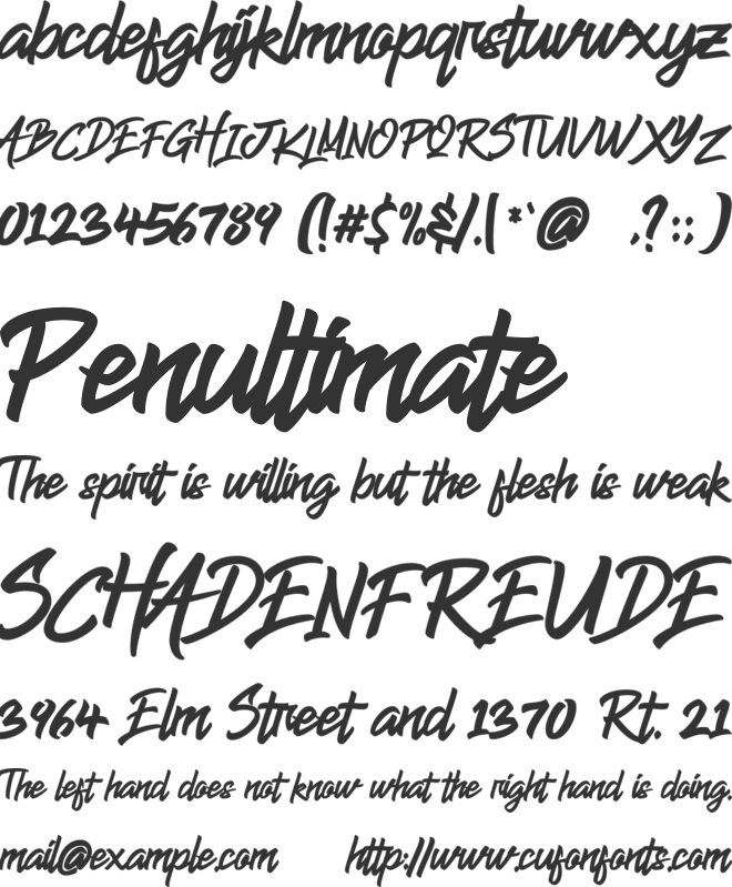 Jump Streets font preview