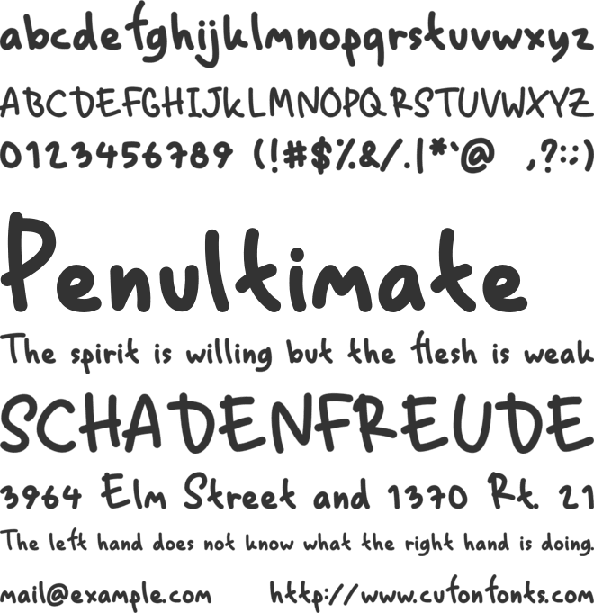 Stay Kids font preview