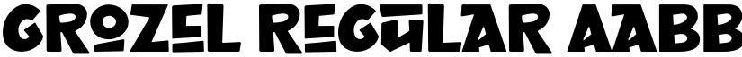 Grozel font download