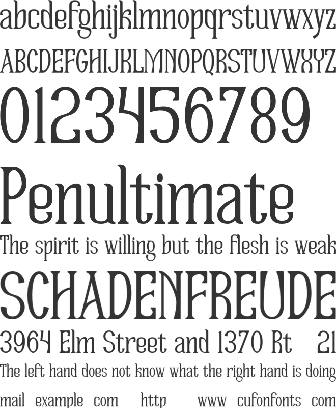 Floreste font preview