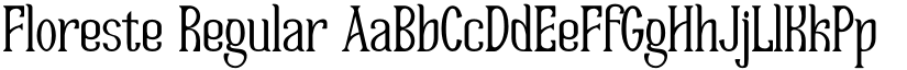 Floreste Regular font