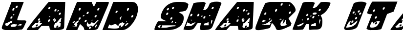 Land Shark Italic font