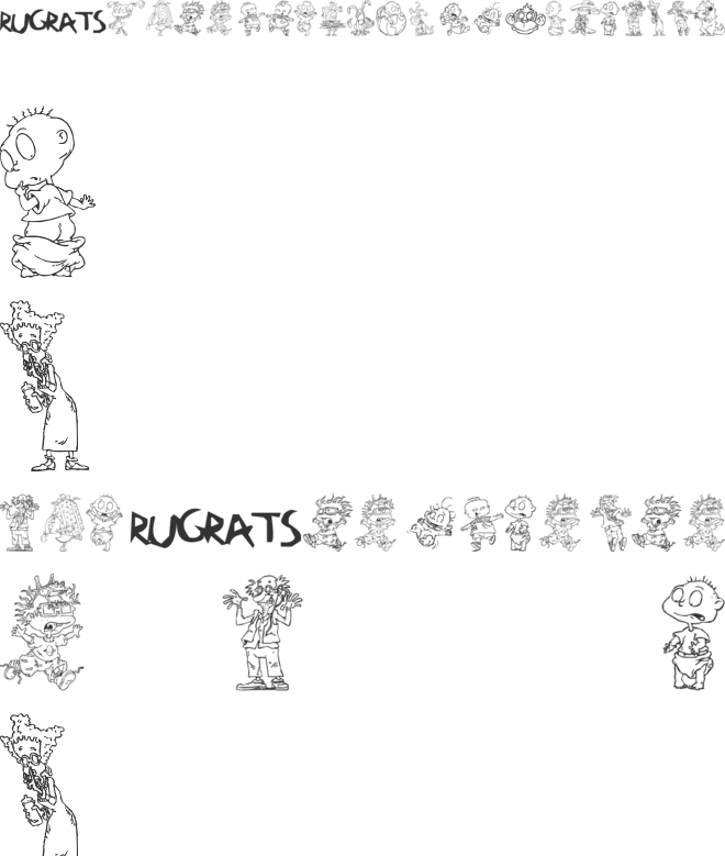 RugBats font preview