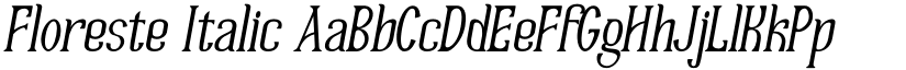 Floreste Italic font