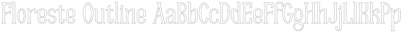 Floreste Outline font