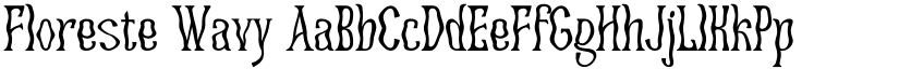 Floreste Wavy font