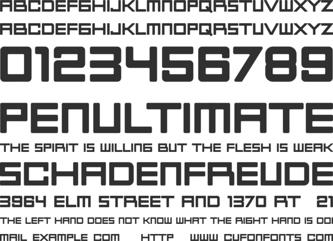 Knoxx font preview