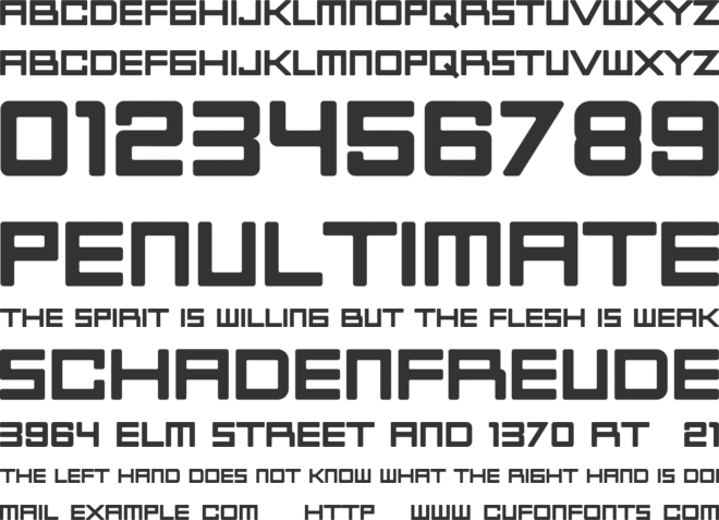 Knoxx font preview