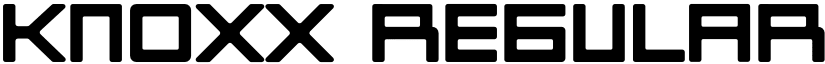 Knoxx Regular font