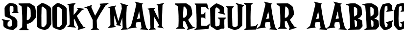 Spookyman Regular font