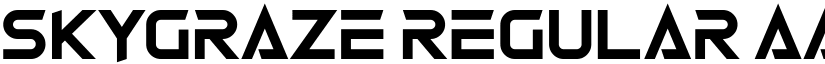 Skygraze Regular font