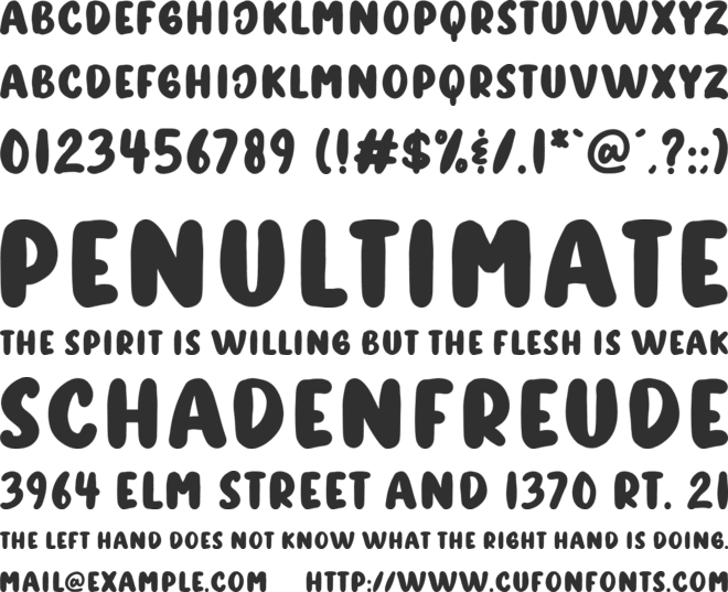 Cutest Feeling font preview