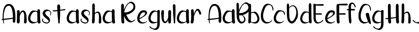 Anastasha Regular font