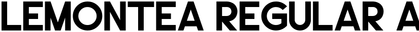 Lemontea Regular font
