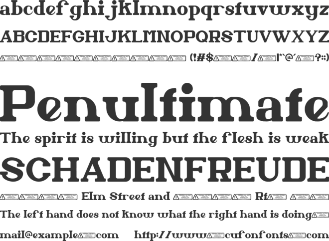 Arabella font preview